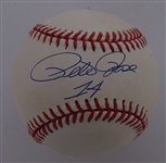 Pete Rose Autographed ONL Baseball & Figure Beckett