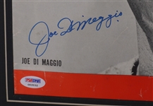 Joe DiMaggio Autographed & Matted LIFE Magazine Cover PSA/DNA LOA