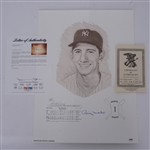 Billy Martin Autographed 18x24 David Cooney Lithograph LE #505/1000 PSA/DNA LOA