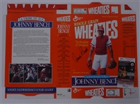 Johnny Bench Autographed Wheaties Box JSA