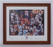 Minnesota Twins 40 Years Autographed & Framed Print LE #21/100 w/ Kirby Puckett Beckett LOA