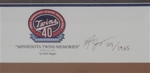 Minnesota Twins 40th Anniversary Framed Canvas LE #24/1965