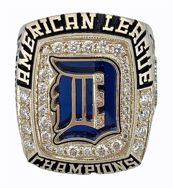 Detroit Tigers 2006 American League Championship 14K Gold & Diamond Ring w/ Original Presentation Case