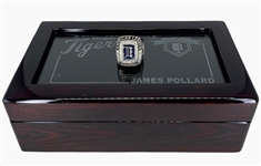 Detroit Tigers 2006 American League Championship 14K Gold & Diamond Ring w/ Original Presentation Case