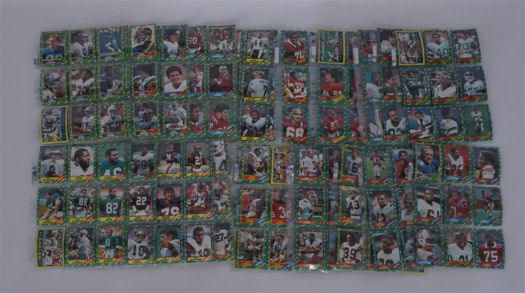 Large Collection of 1986 Topps Football Cards
