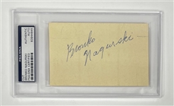 Bronko Nagurski Autographed Cut Signature PSA/DNA
