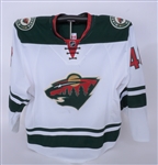 Jared Spurgeon 2015-16 Game Used Minnesota Wild Jersey Acquired From the Wild