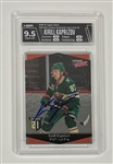 Kirill Kaprizov Autographed 2020 Upper Deck Ultimate Victory Authentic Auto #UV-35 Rookie Card HGA 9.5 Gem Mint