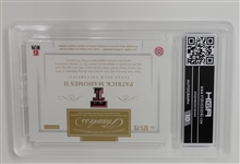 Patrick Mahomes 2017 Panini Flawless Collegiate Rookie Patch Autographs Sapphire #RPA-PH LE #12/15 HGA 9.5 Gem Mint