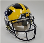 Tom Brady Autographed New England Patriots/Michigan Wolverines Full Size Authentic Helmet TriStar