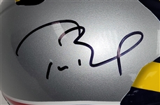 Tom Brady Autographed New England Patriots/Michigan Wolverines Full Size Authentic Helmet TriStar