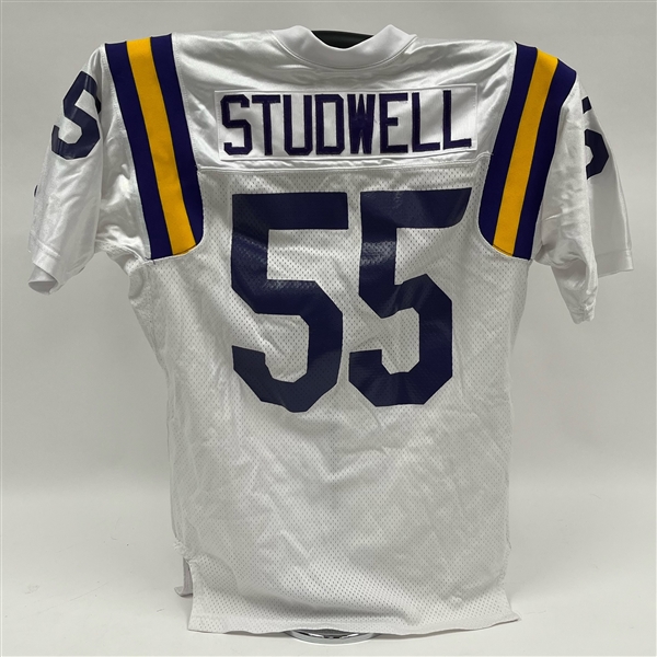 Scott Studwell 1990 Minnesota Vikings Game Issued Jersey w/ Dave Miedema LOA