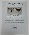 Scott Studwell 1990 Minnesota Vikings Game Issued Jersey w/ Dave Miedema LOA