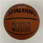 George Mikan Autographed & HOF Inscribed Spalding NBA Game Basketball LE #9/100 w/ Player Provenance