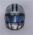 Christian McCaffrey Autographed Carolina Panthers Full Size Authentic Helmet Beckett