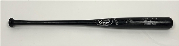 Kirby Puckett c. 1992-1993 Minnesota Twins Game Used & Autographed Bat PSA/DNA GU 8.5