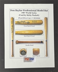 Kirby Puckett Minnesota Twins Game Used Don Baylor 1987 World Series Bat PSA/DNA GU 7.5