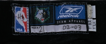 Kevin Garnett 2004-05 Minnesota Timberwolves Game Used Uniform