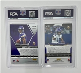 Lot of 2 Justin Jefferson PSA Graded Rookie Cards