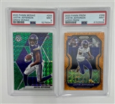 Lot of 2 Justin Jefferson PSA Graded Rookie Cards