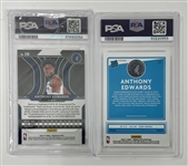 Lot of 2 Anthony Edwards PSA Graded Rookie Cards