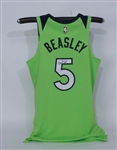 Malik Beasley Autographed Game Issued Minnesota Timberwolves Jersey & 8x10 Photo