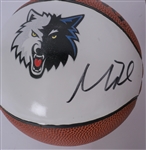 Lot of 7 Minnesota Timberwolves Mini Basketballs - 4 Autographs w/ Rose & Lavine
