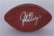 John Elway Autographed Super Bowl XXXII Football LE #36/600 Beckett
