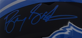 Barry Sanders Autographed & Inscribed Detroit Lions Full Size Helmet 