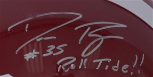 DeMeco Ryans & Lee Roy Jordan Autographed & Inscribed Alabama Crimson Tide Full Size Replica Helmet TriStar