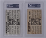 Lot of 2 Harmon Killebrew 1964 Topps Giants #38 PSA Graded Cards w/ 1 Autographed