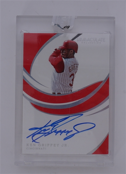 Ken Griffey Jr. Autographed 2019 Panini Immaculate Collection Card