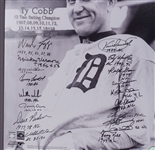 Ty Cobb Multi-Signature Batting Champion 16x20 Photo w/ Ty Cobb Cut Signature PSA/DNA
