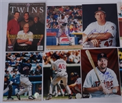 Lot of 13 Autographed Minnesota Twins Photos + 1 Autographed Magazine Beckett