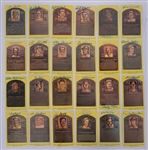 Lot of 24 Autographed HOF Plaque Postcards w/ DiMaggio & Koufax Beckett