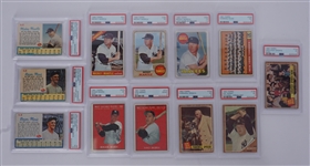 Lot of 12 1960s New York Yankees PSA Graded Cards w/ Multiple Mantle Cards