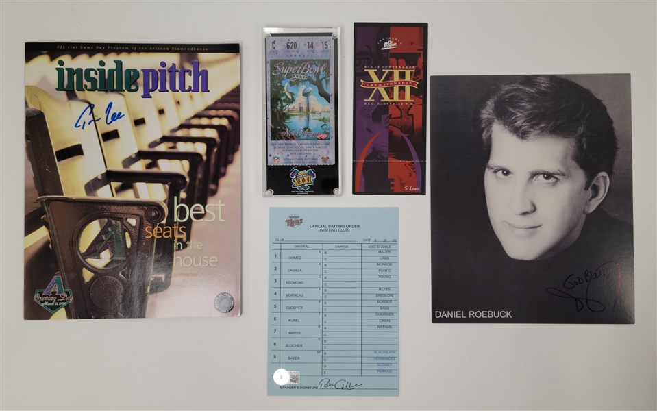 Miscellaneous Sports Lot w/ Super Bowl XXXI Ticket