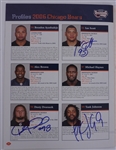 Chicago Bears Lot w/ Autographed Cards & Program