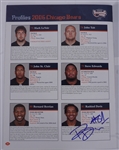 Chicago Bears Lot w/ Autographed Cards & Program