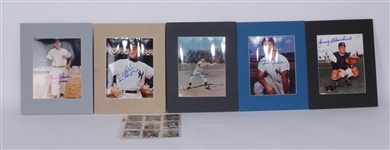 New York Yankees Lot w/ Billy Martin Autographed Index Card