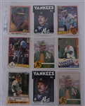 New York Yankees Lot w/ Billy Martin Autographed Index Card