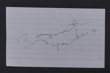 New York Yankees Lot w/ Billy Martin Autographed Index Card