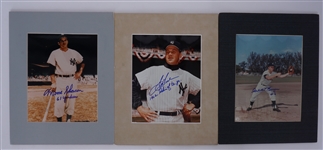 New York Yankees Lot w/ Billy Martin Autographed Index Card