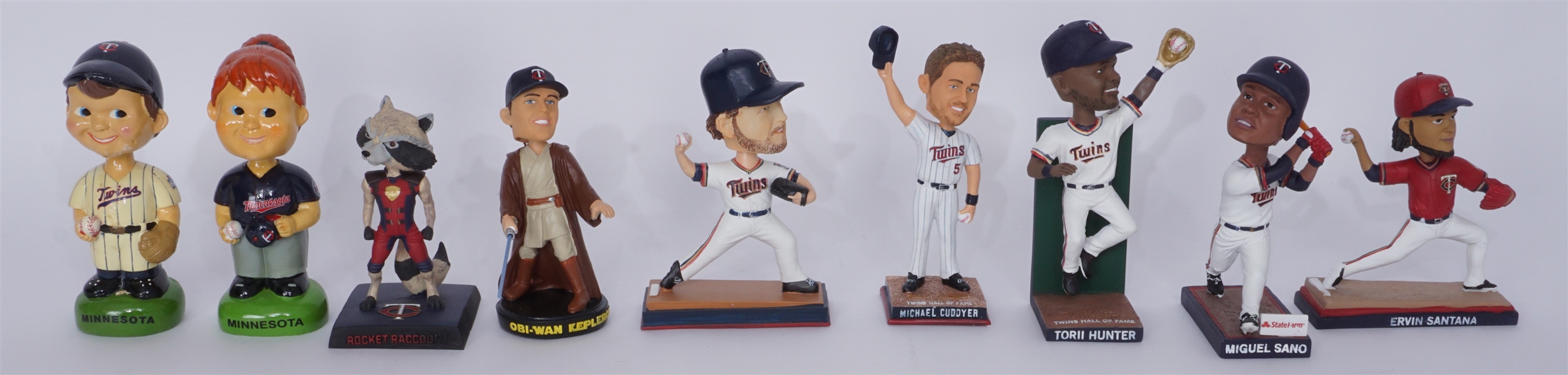 Lot of 9 Minnesota Twins Bobbleheads