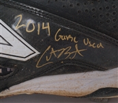 Lot of 4 Pairs of Game Used & Autographed Baseball Cleats w/ Dee Gordon