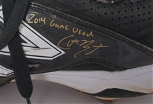 Lot of 4 Pairs of Game Used & Autographed Baseball Cleats w/ Dee Gordon