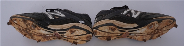 Lot of 4 Pairs of Game Used & Autographed Baseball Cleats w/ Dee Gordon