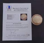 Babe Ruth Autographed Baseball Beckett LOA