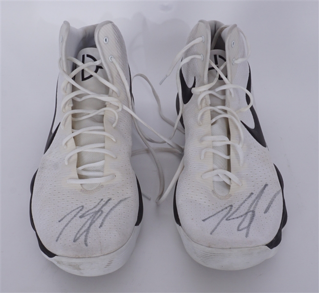 Karl-Anthony Towns Minnesota Timberwolves Game Used & Autographed Shoes Beckett