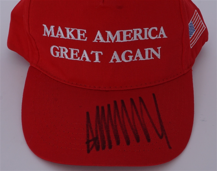 Donald Trump Autographed "Make America Great Again" Hat PSA/DNA